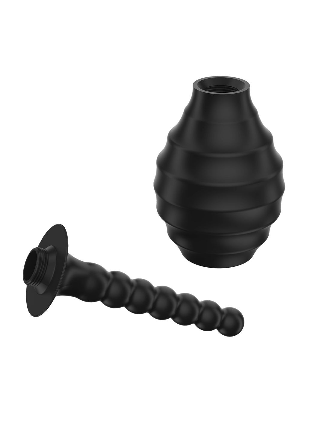 Анальний душ із гнучким носиком MR PLAY у вигляді анального стимулятора, чорний, 330 мл Pretty Love (366869840)