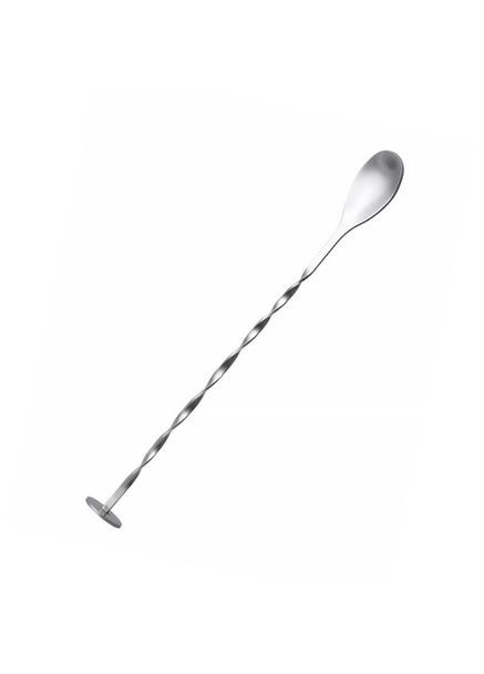 Барная коктейльная ложка из нержавеющей стали 25,5 см. Серебристый (С051370) ТМ (349843589)