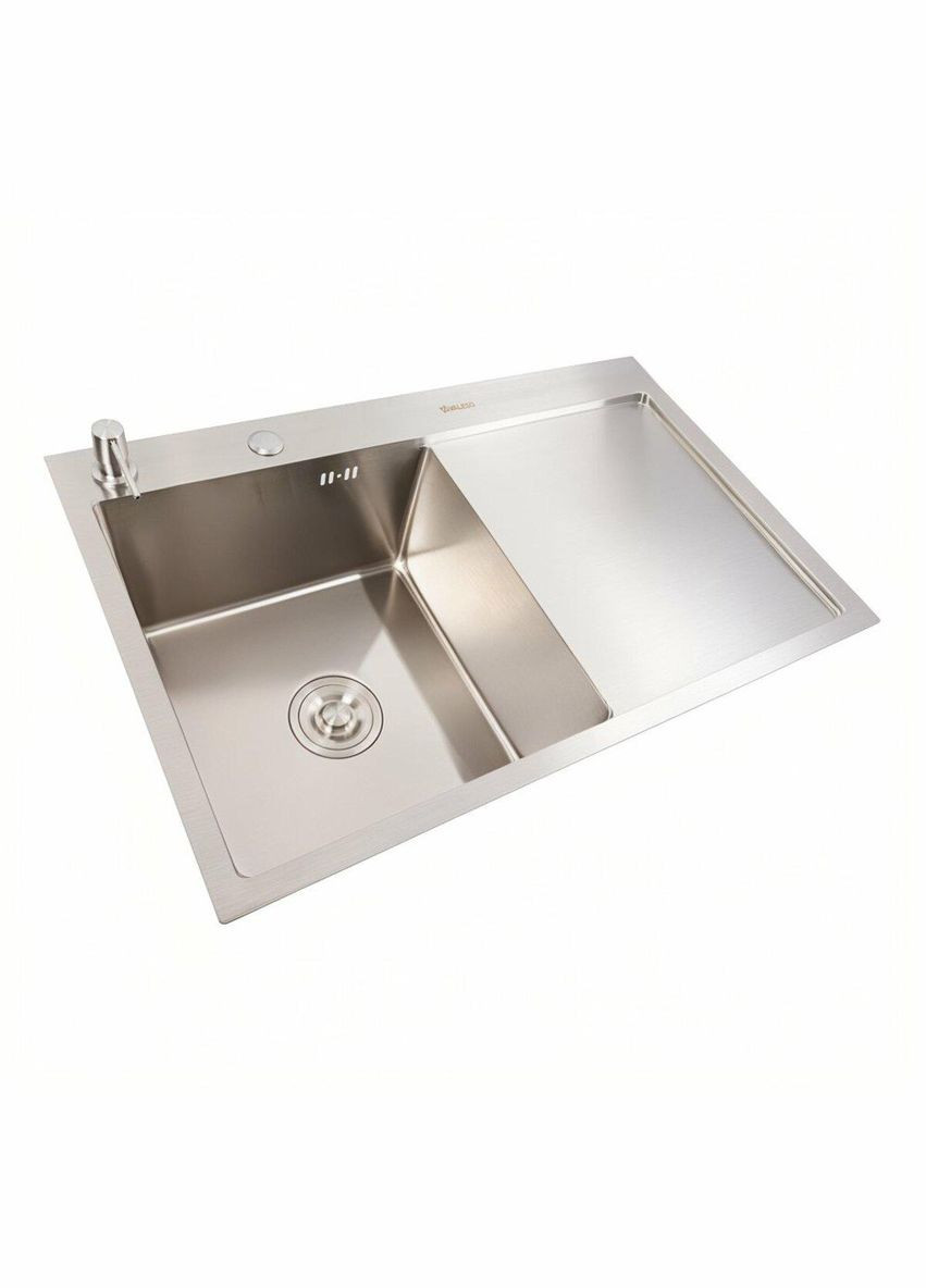 Кухонна мийка CM 78*50 L нержавійка Handmade (круглий сифон 3,0/0,8) Valeso (342071000)