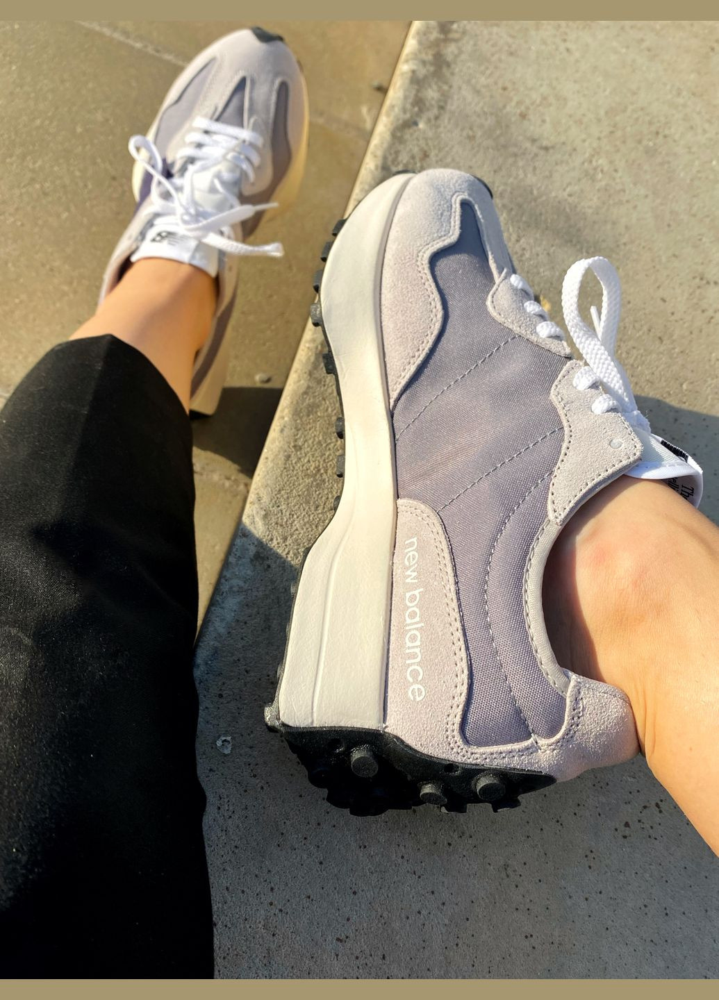 Фіолетові Осінні кросівки чоловічі і жіночі new balance 327 purple | нью беланс 327 фіолетові No Brand