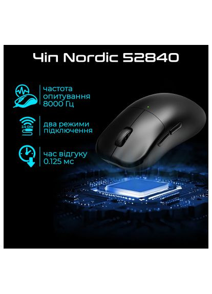 Мышка (ES21PRO.black) RAWM ES21Pro Wireless Black (366646033)