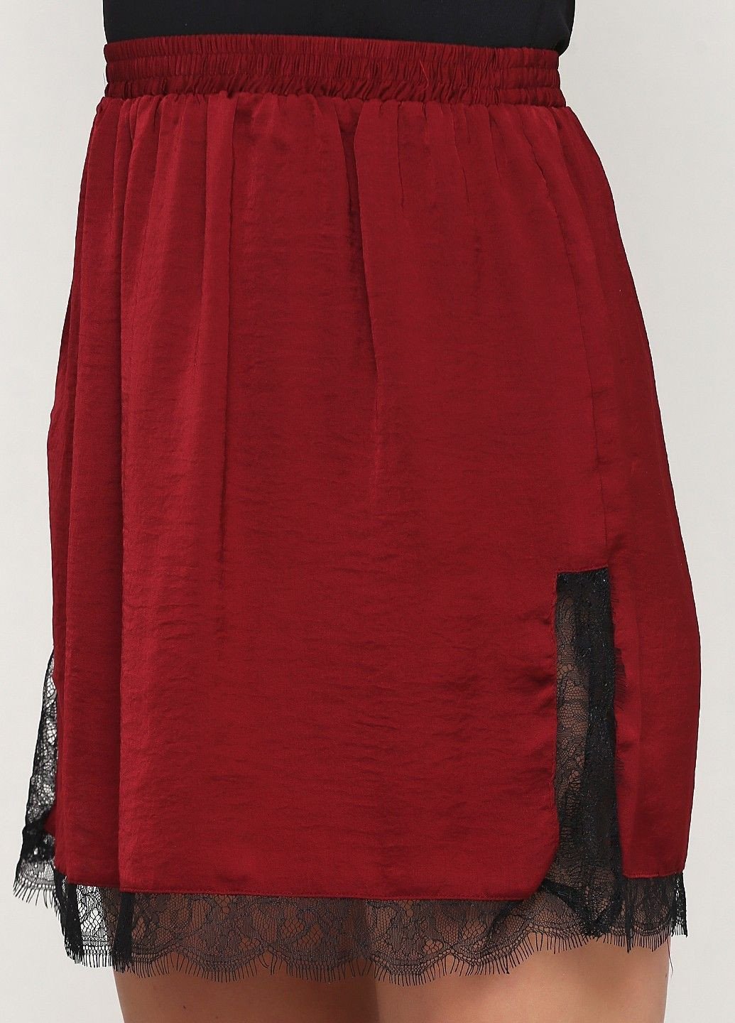 Бордовая юбка Mango
