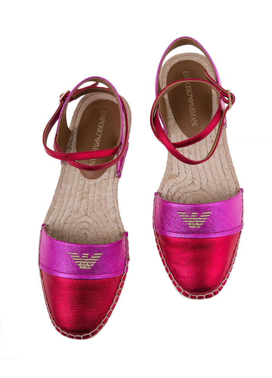 Розовые эспадрильи женские Emporio Armani (314902135)