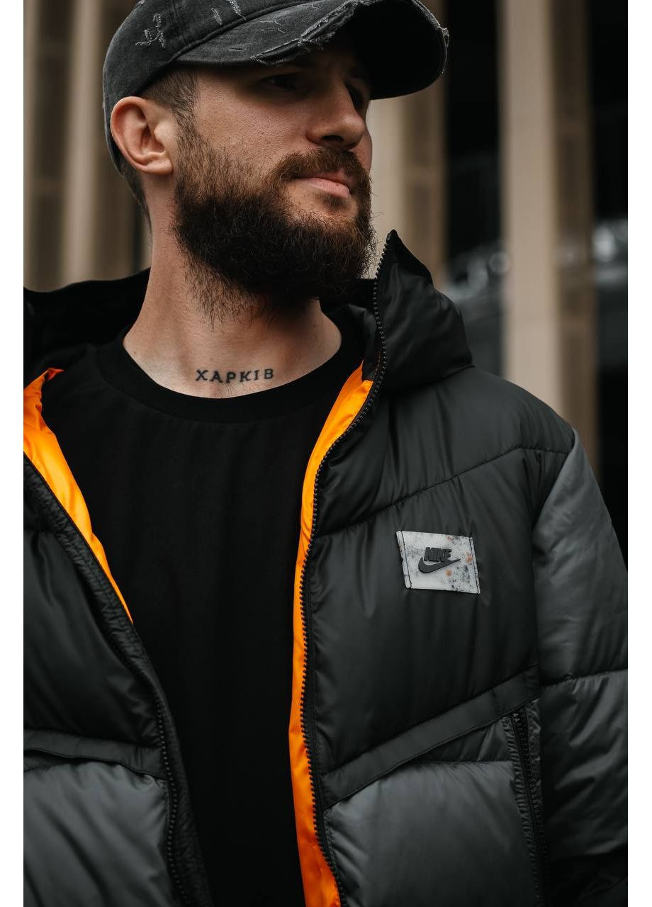 Темно-серый зимний Пуховик Vakko