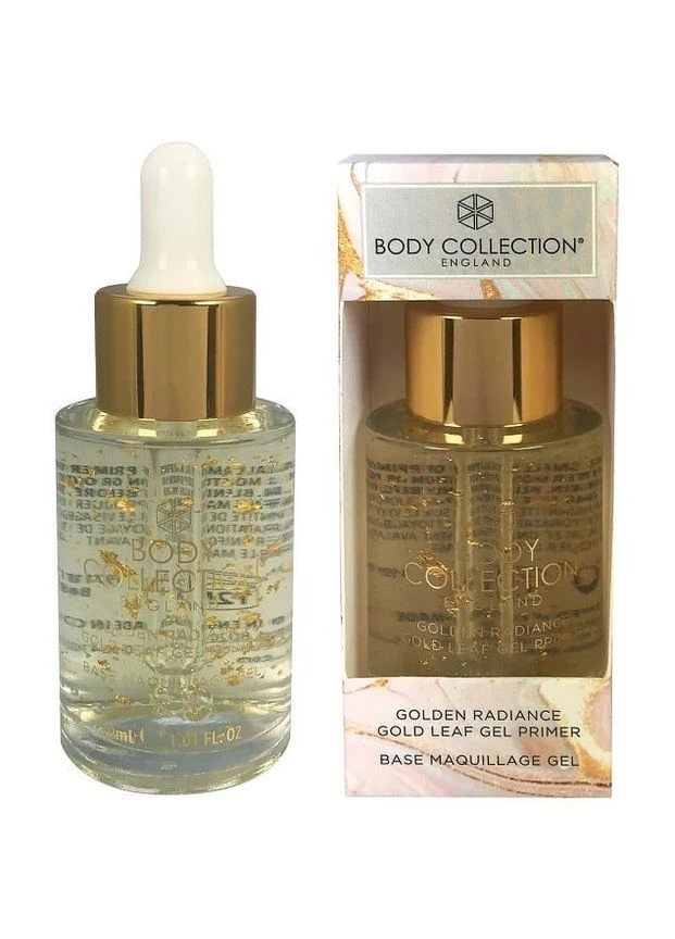 Сяючий гель-база для макіяжу Body Collection Gold Leaf Gel Primer Drops 30 мл Technic (385924245)