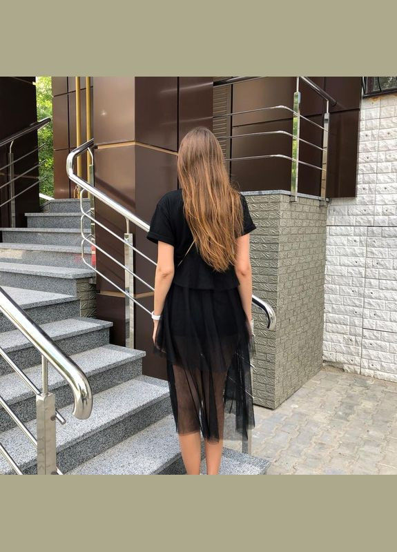 Чорна сукня Jean Louis Francois однотонна