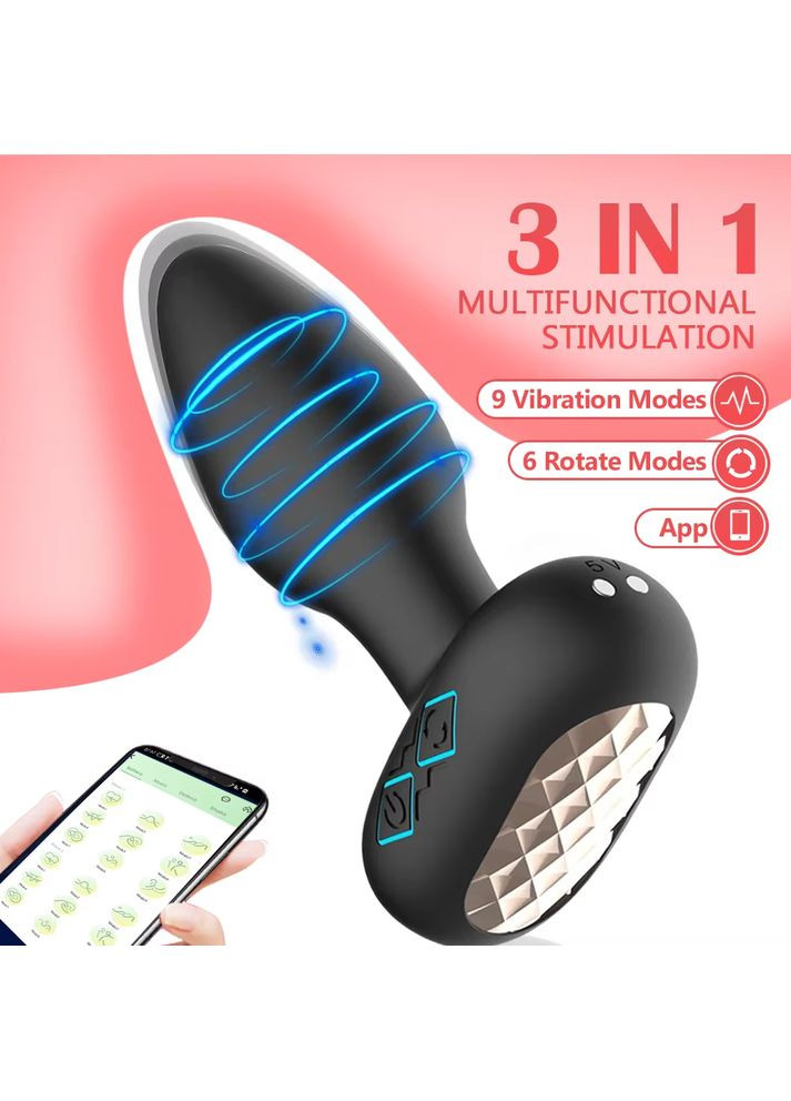 Анальна пробка з ротацією Little Gems app Focus (370203110)