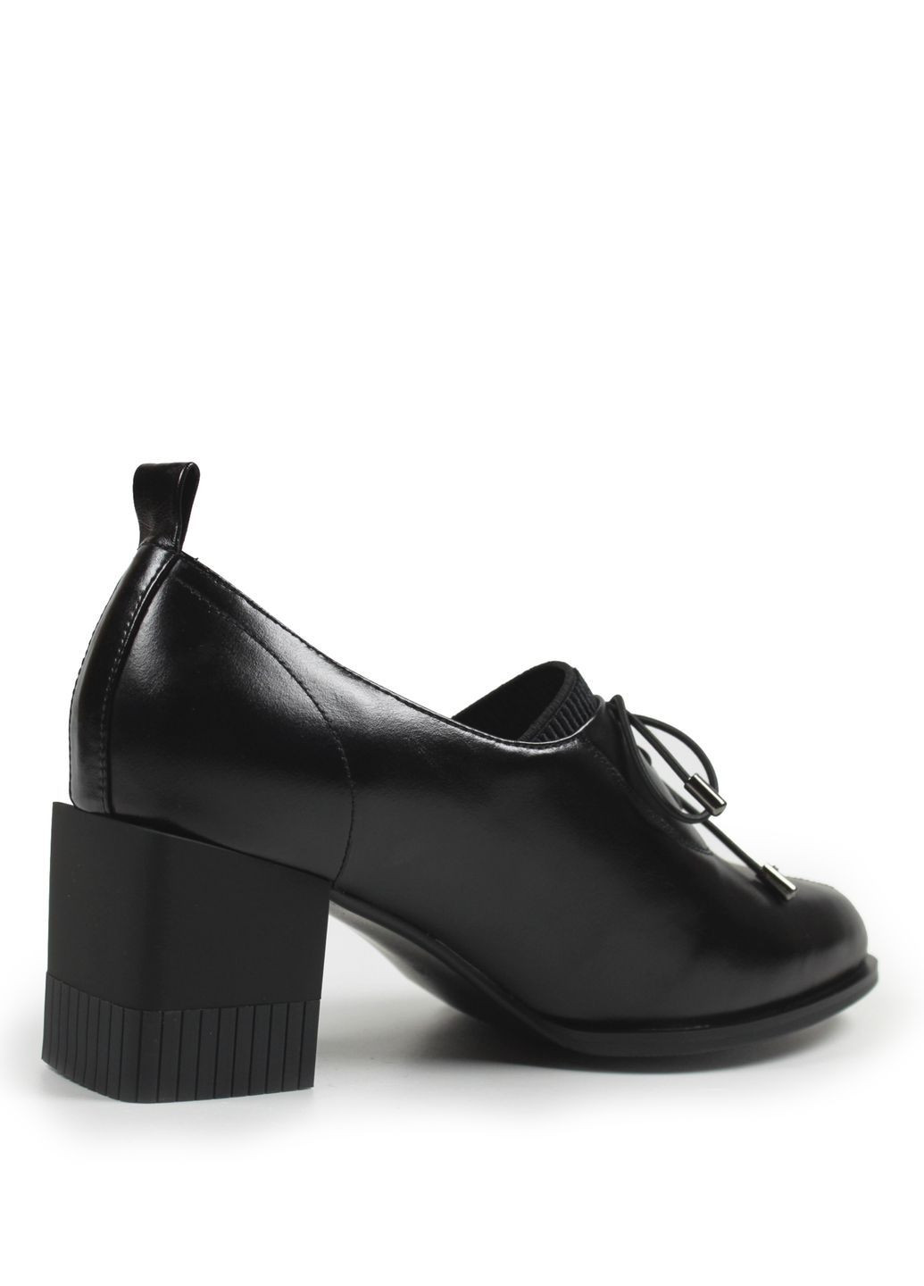 It-Girl Жіночі закриті туфлі на середніх підборах чорний з натуральна шкіра, — демісезон (362946061)