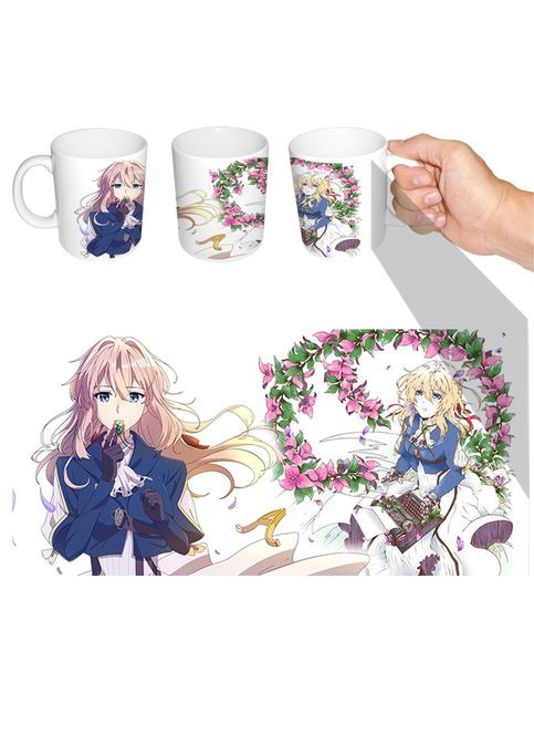 Чашка белая аниме Вайолет Эвергарден (z0571) No Brand (327004474)