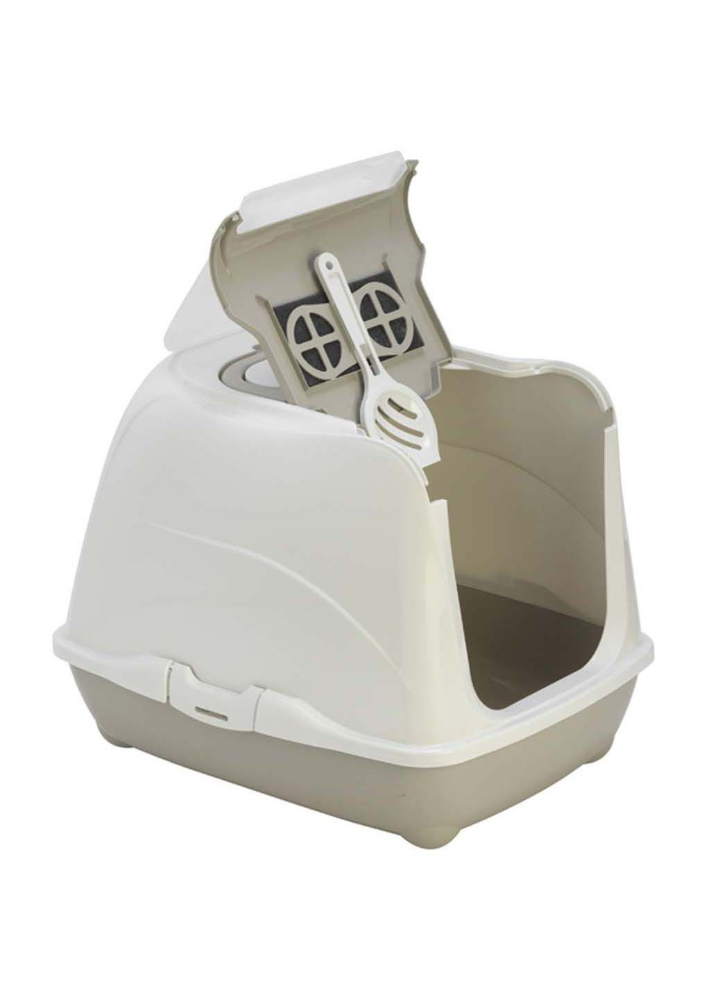 Закрытый туалет для кошек с откидной крышкой Flip Cat Jumbo 58х45х42 см Moderna (288049997)