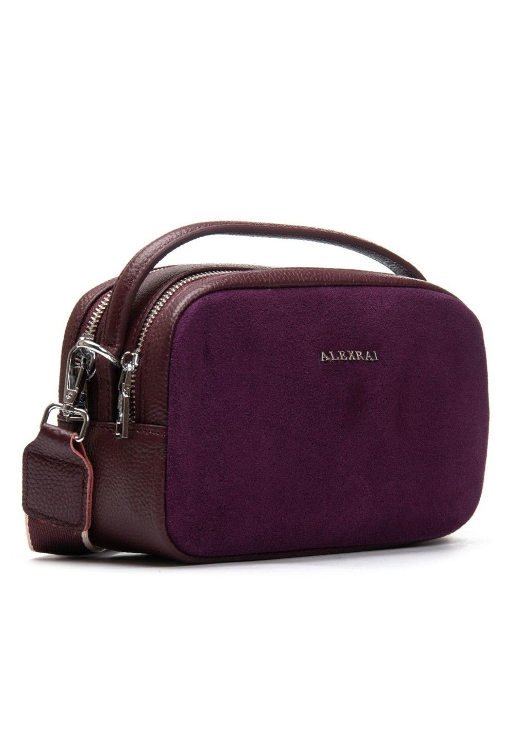 Женская замшевая сумка 99126 bordo Alex Rai (366092174)