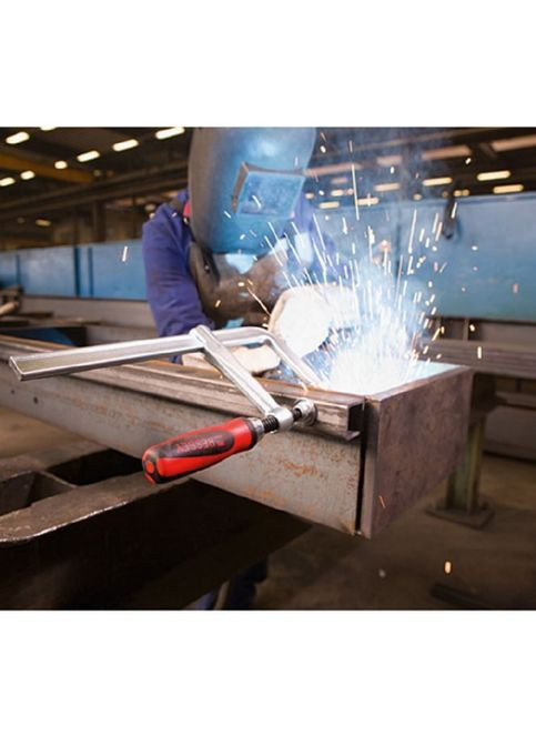 Струбцина GZ 400х120 мм усилие до 6000 Н цельнометаллическая двухкомпонентная ручка GZ40-12-2K (15420) Bessey (295037145)