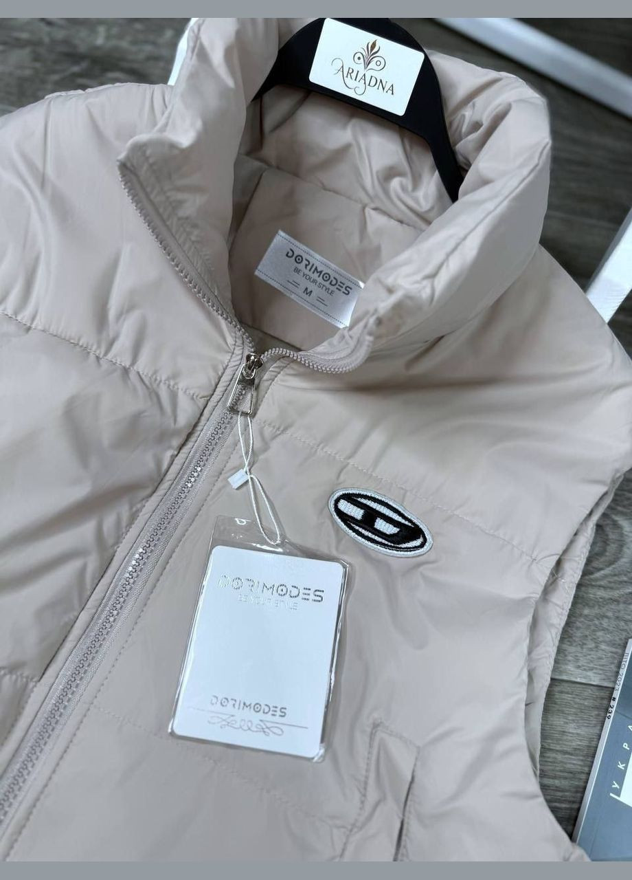 Жилетка вкорочена з кишенями на блискавці,плащівка No Brand (346432433)