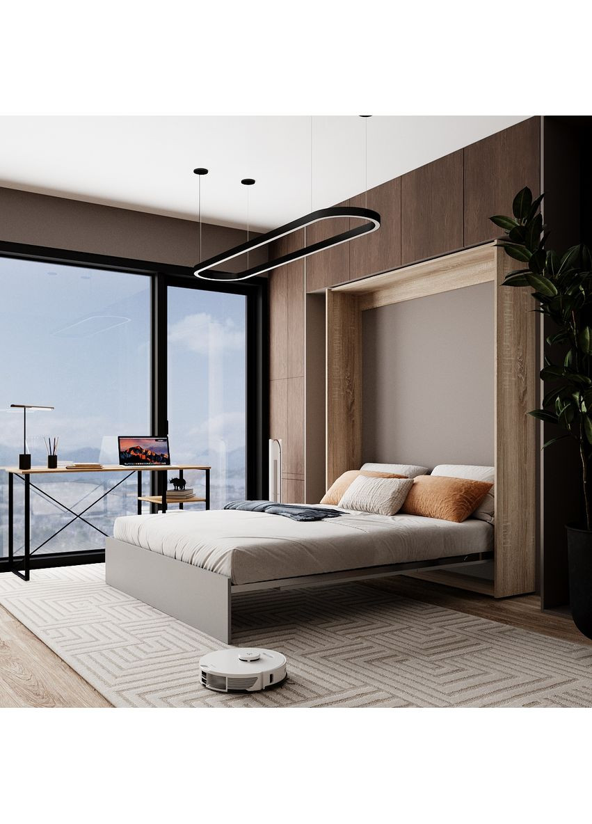 Ліжко-трансформер Mitra 1,4 1508x2154x2120 К - Дуб сонома / Ф - Попелястий (SM01131500000) Art In Head (337309113)