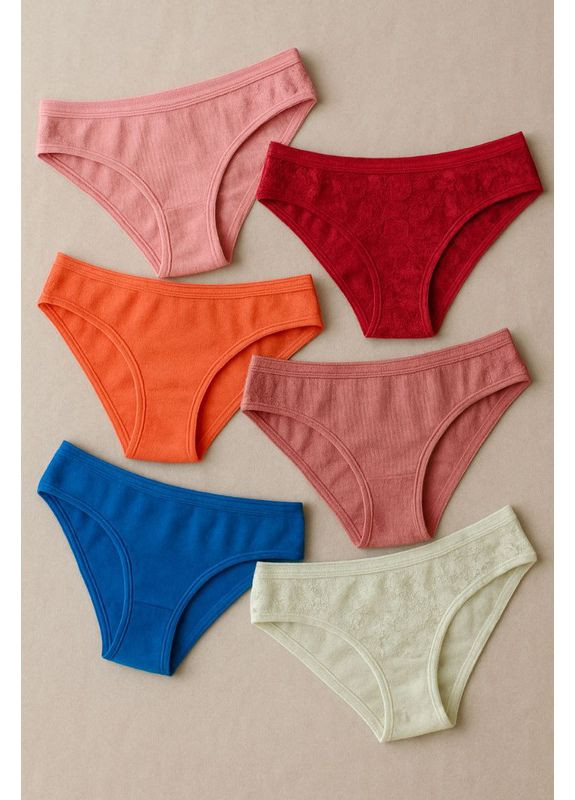 Набор из 3 женских трусиков (цвет и модель формируется рандомно) No Brand Сліп (369926720)