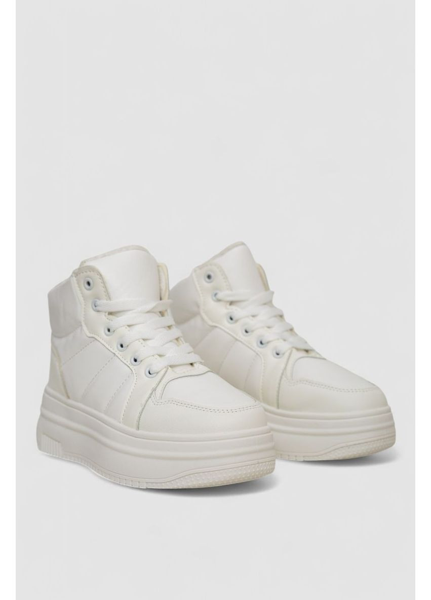 Кросівки жіночі зимові на хутрі, колір чорно-білий, 248RAM013 Ager білі всесезони (369972730)