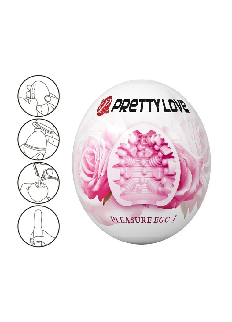 Мастурбатор яйцо в колбе розовое PRETTY LOVE Pleasure Egg LyBaile (390209146)