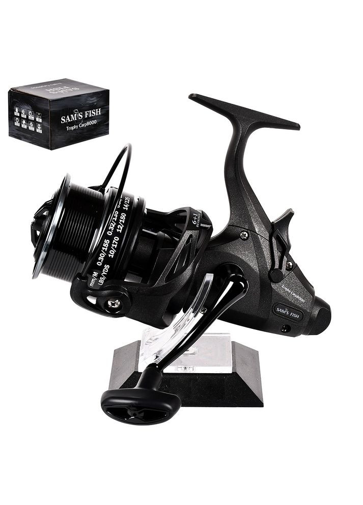 Катушка карповая с бейтранером "Trophy carp" 8000 6+1bb 5.1:1 2 шпули метал./графіт Home (337093397)