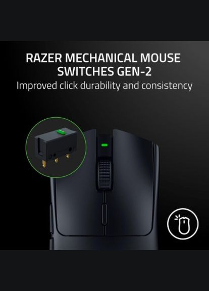 Мишка (RZ01-04910100-R3M1) Razer viper v3 hyperspeed wireless black (275092077)