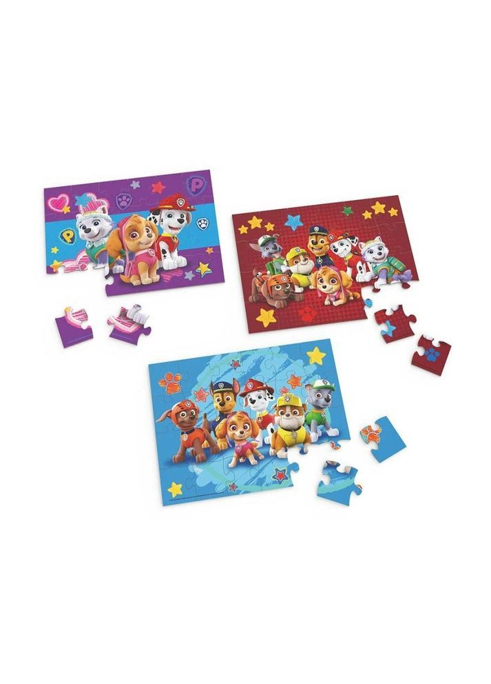 Пазл деревянный 3 в 1 Щенячий патруль, 72 элемента () Spin Master SM98297/6066794 (366524443)