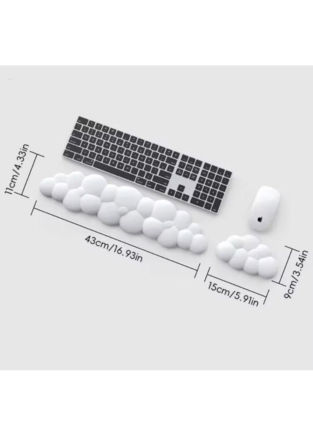 Подставка коврик под запястье рук для клавиатуры ноутбука компьютера мышки 1 шт Neon (362577136)