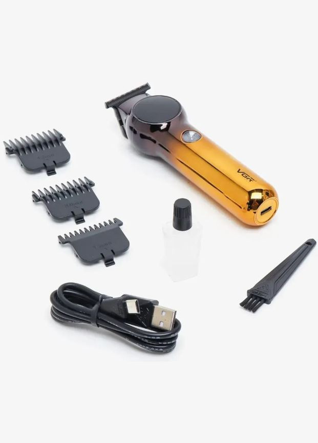 Електробритва акумуляторна для бороди триммер з насадками (2097774690) VGR V-989 (328962049)