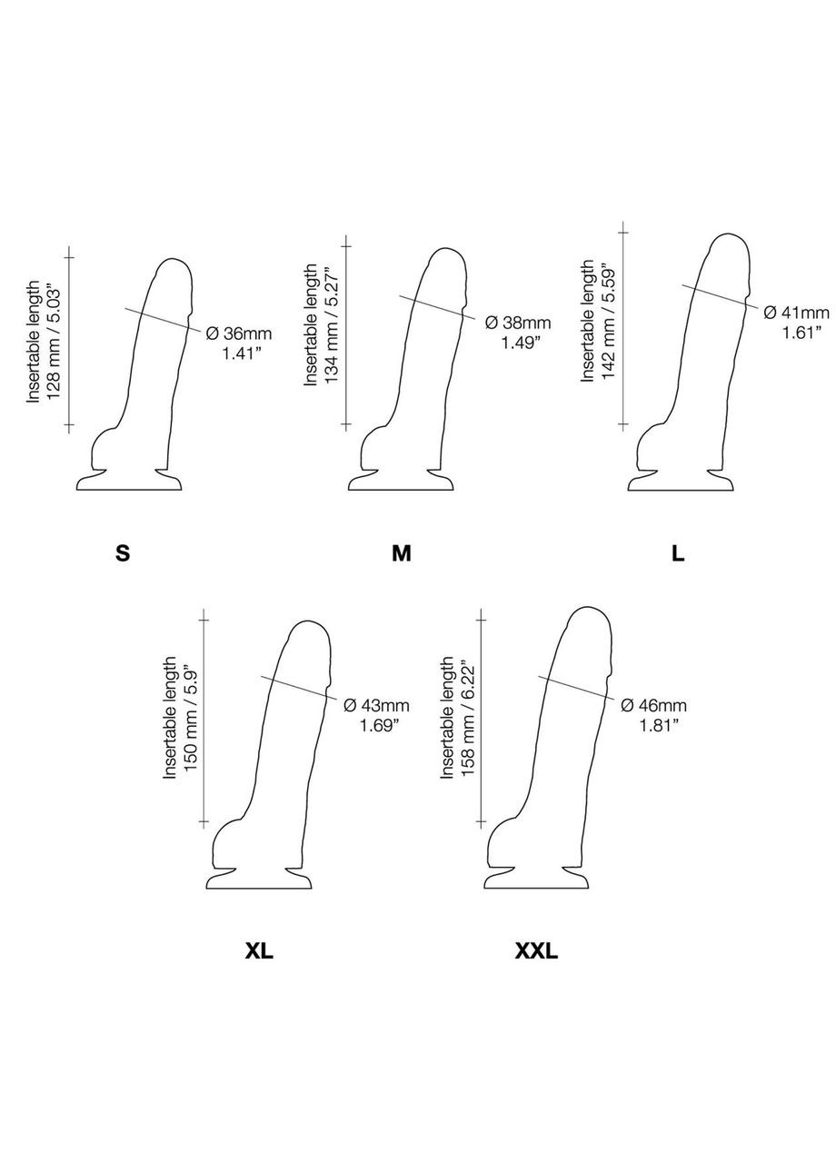 Фаллоимитатор SLIDING SKIN REALISTIC DILDO VANILLE - M Strap-On-Me (303896665)