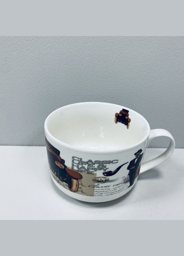 Чашка порцелянова "Ретро-машина" 700 мл 12,2*9 см XXL 3188 S&T (315345966)