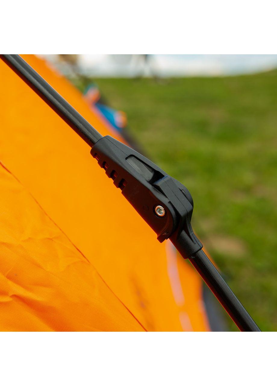 Автоматическая палатка двухместная оранжевая водонепроницаемая для кемпинга и путешествий 200х230х130 см ProDobro (364190980)