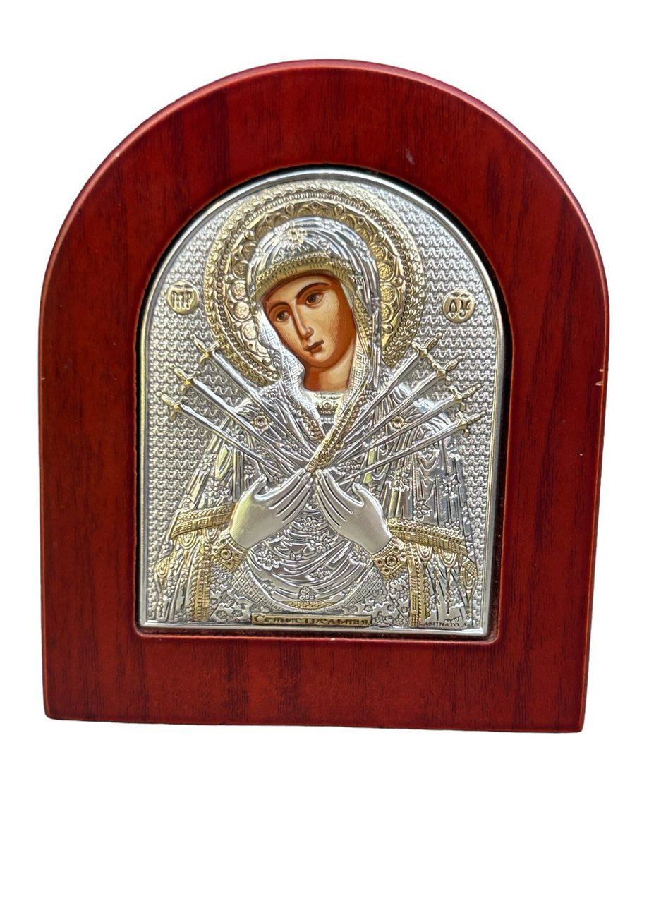 Икона Божией Матери Семистрельная EP-152XAG, размер, 2 розмір No Brand (316398046)