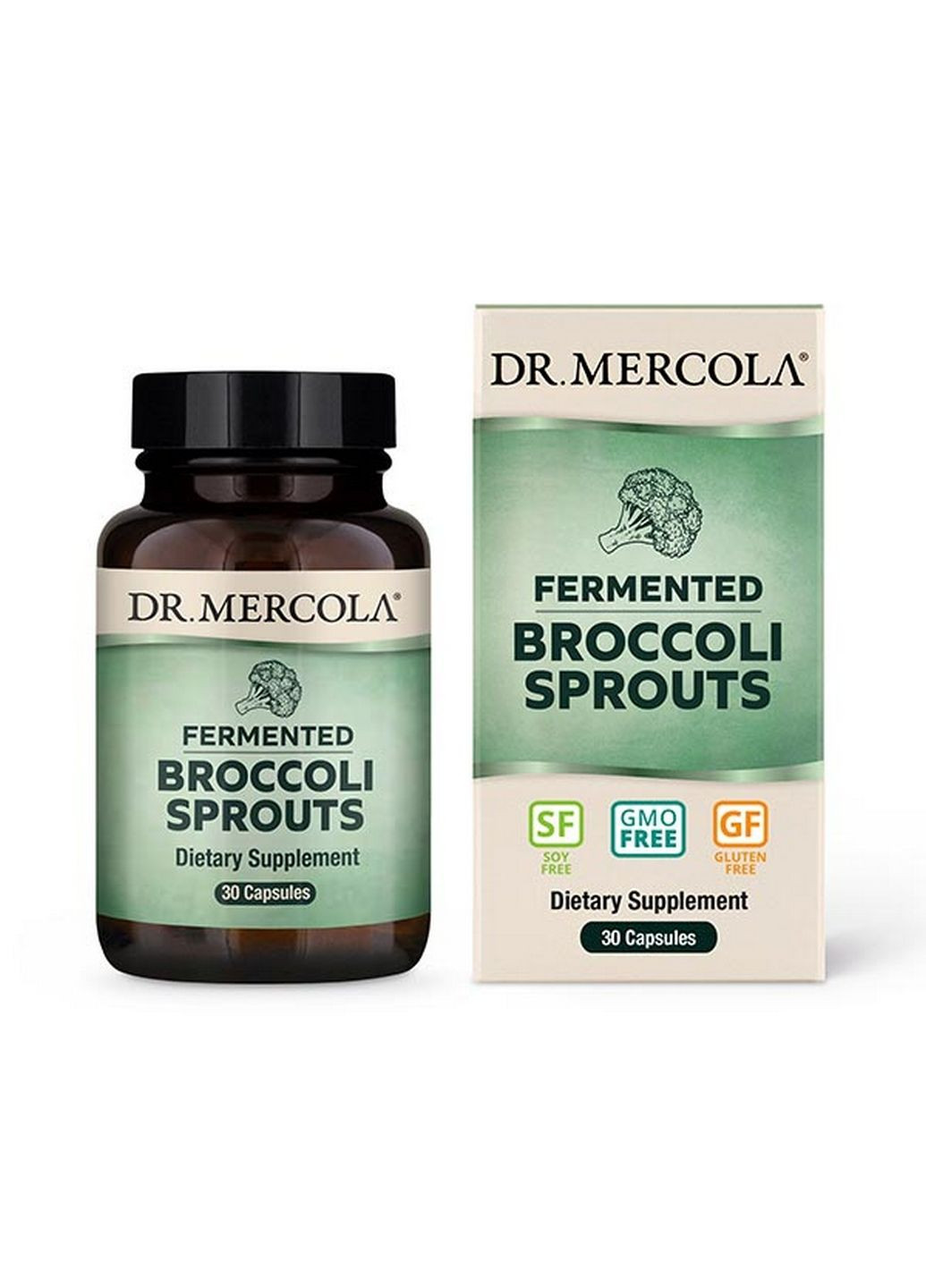 Натуральная добавка Fermented Broccoli, 30 капсул Dr. Mercola (293420903)