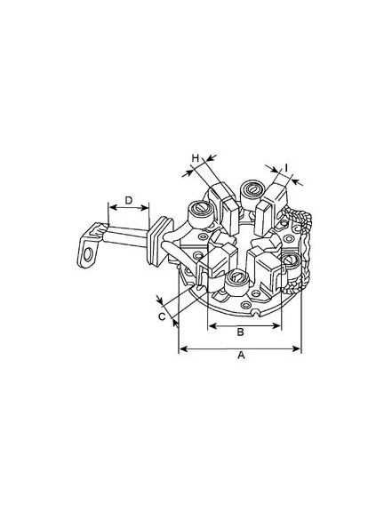 Щеткодержатель стартера 335205 CN 335205 Cargo (368532921)