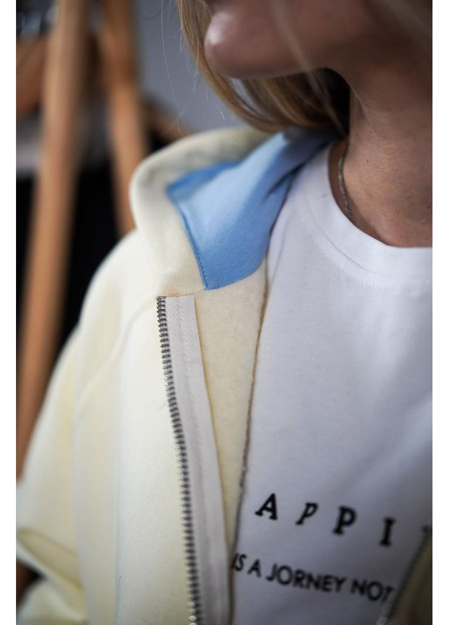 Женский костюм на замке с начесом светлый лимон (М208.4) UMON (363979526)