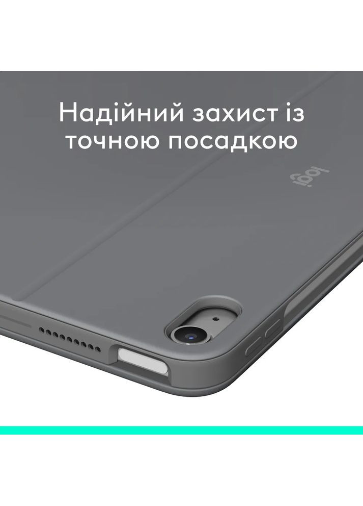 Чехол-клавиатура Combo Touch для Apple iPad Air 11" M2-M3 Oxford Grey (920-012636) Logitech (353304248)