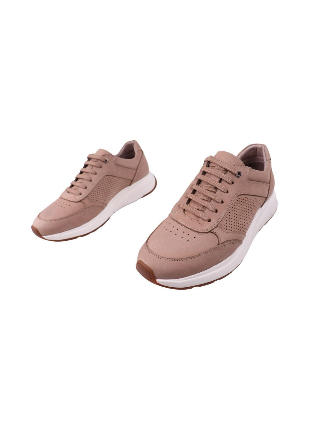 Бежевые кроссовки мужские капучино натуральный нубук Clemento 115-25LTSP