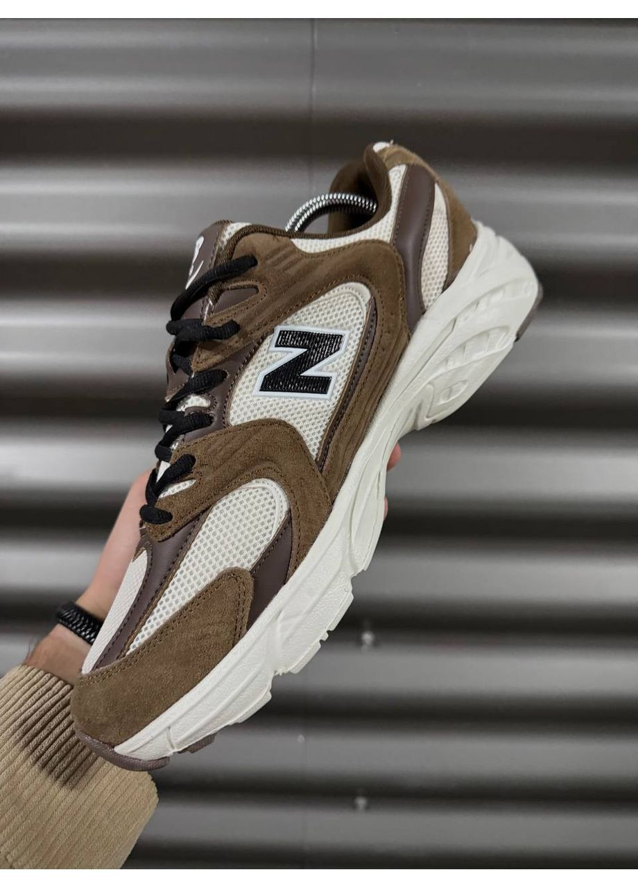 Коричневые демисезонные мужские кроссовки No Brand