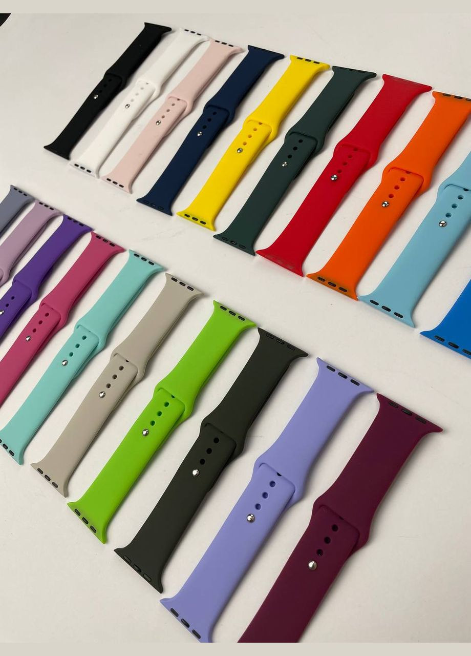 Силиконовый ремешок Watch 38/40 Желто-голубой No Brand (323584890)