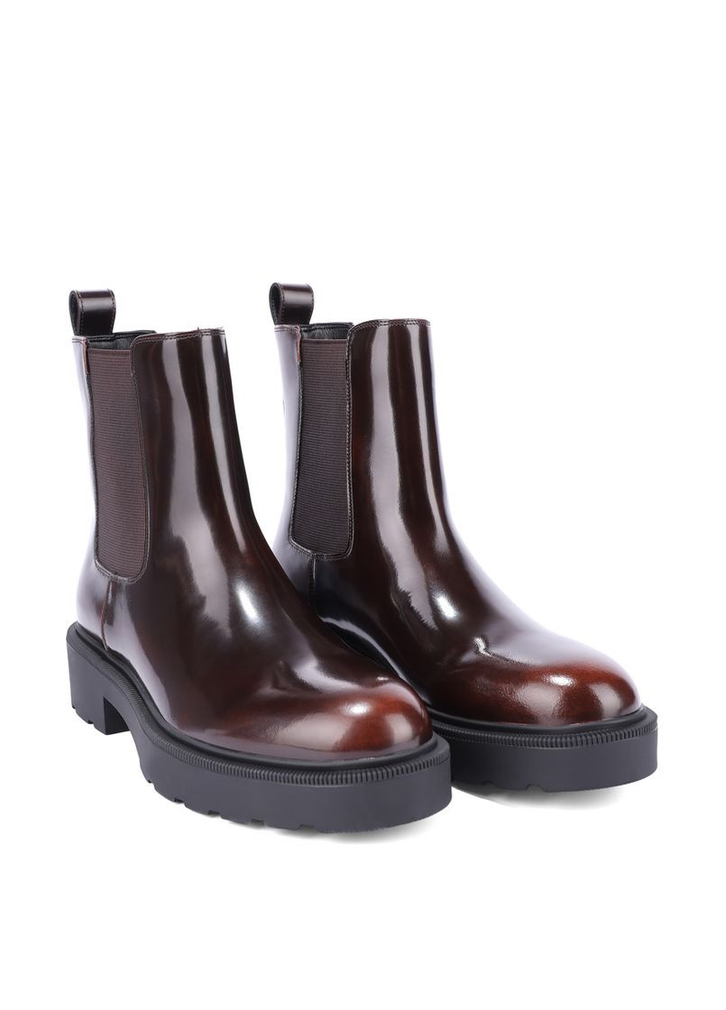 Жіночі Черевики A25176-601-1 Коричневий Масло шкіра MIRATON (365434711)