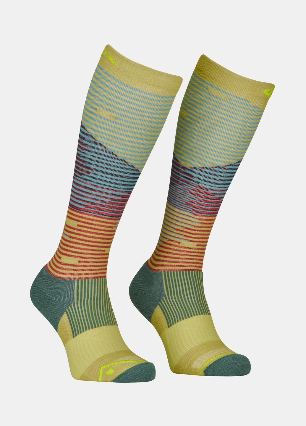 Термоноски мужские All Mountain Long Socks Mens Голубой-Зеленый Ortovox (278272635)