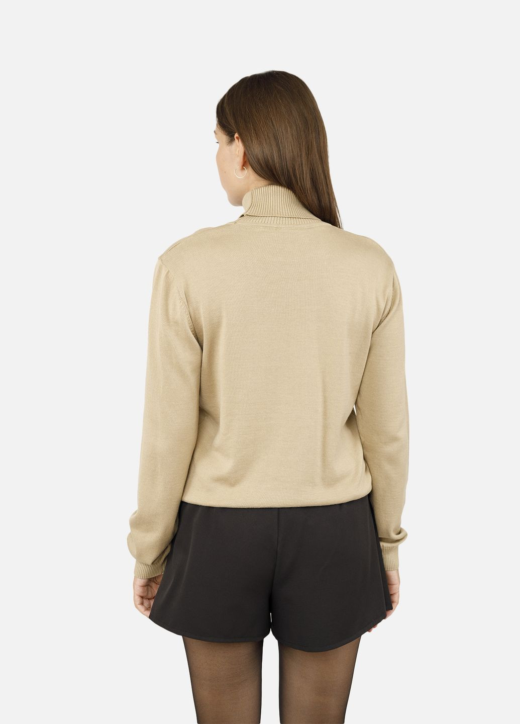 Женский гольф с длинным рукавом цвет бежевый ЦБ-00260496 Yuki (302489248)