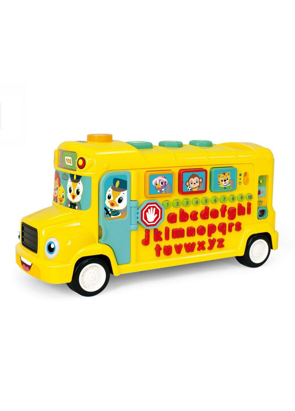 Музыкальная развивающая игрушка Школьный автобус на английском языке 22х18х40 см Hola Toys (289459127)
