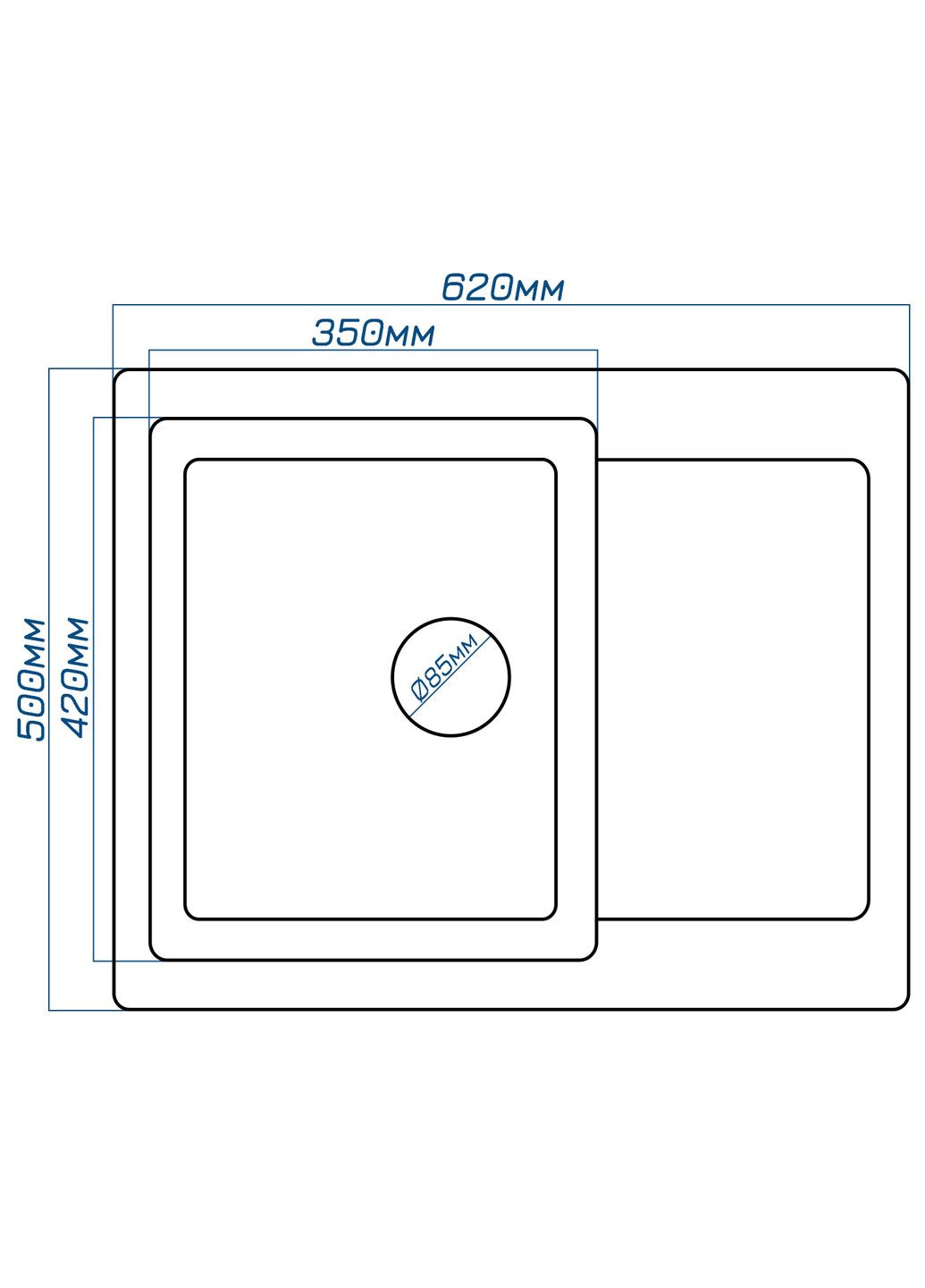 Кухонна мийка Janta 62 Seda (602) Romzha (314834457)