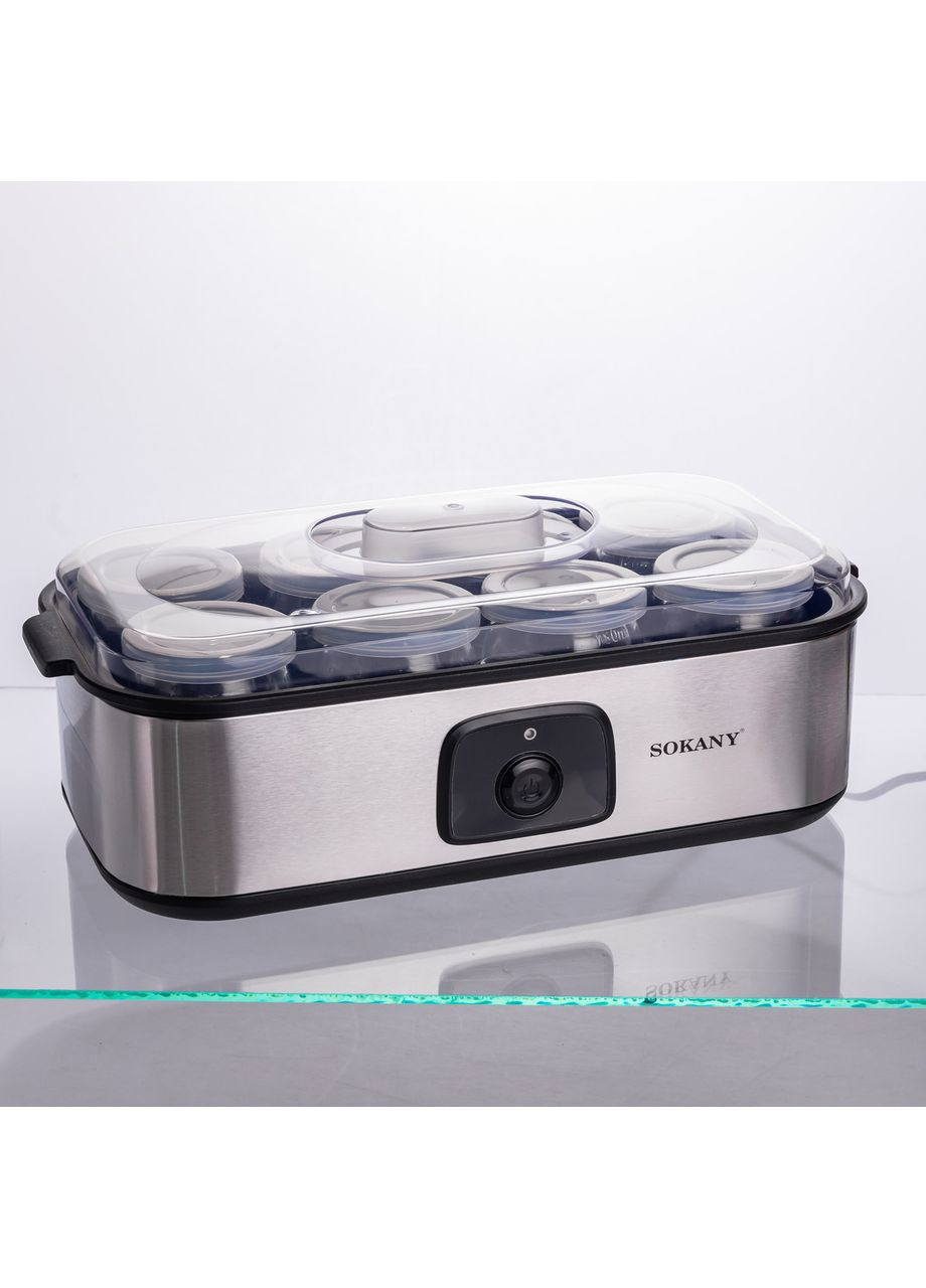 Йогуртниця електрична на 8 баночок по 180 (мл) 20 Вт SK-08109 Sokany (368717975)