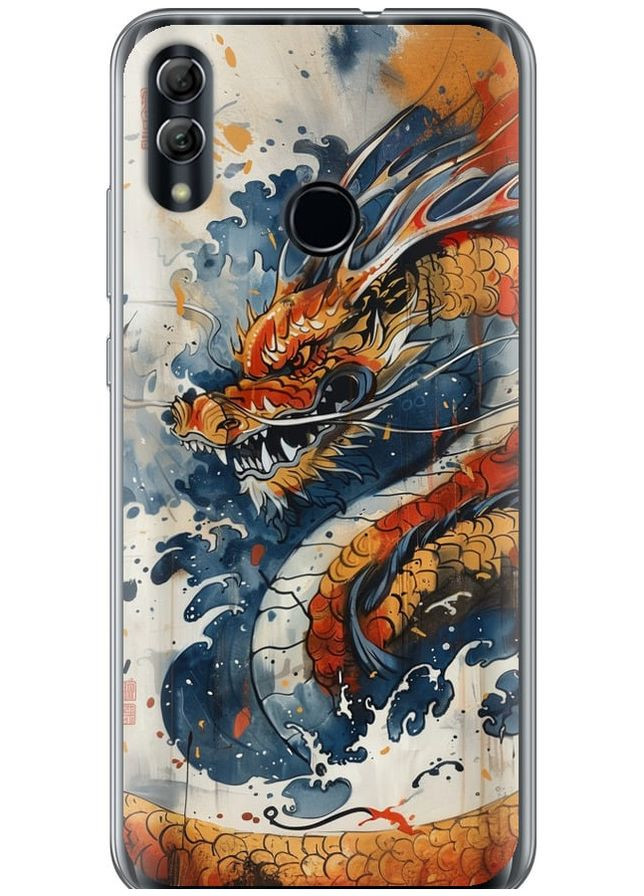 Силіконовий чохол 'Гнів дракона' для Endorphone Huawei Honor 10 Lite (291424199)