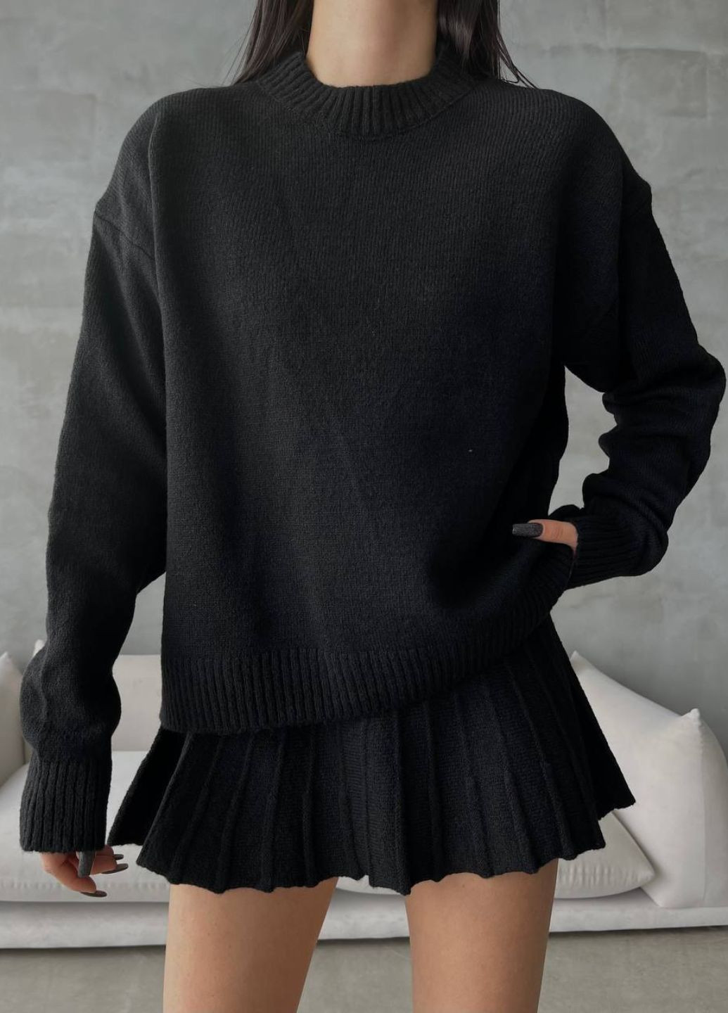 Вязаный костюм с юбкой Allthings (324216893)