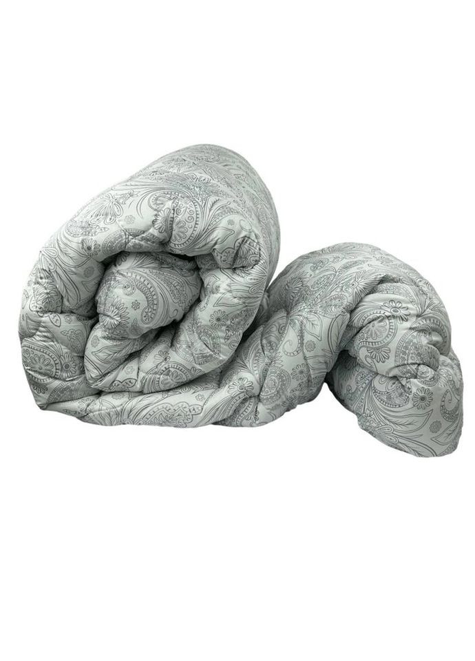 Одеяло евро закрытое Узор 20379 195х215 см серебристое Arda (335585895)