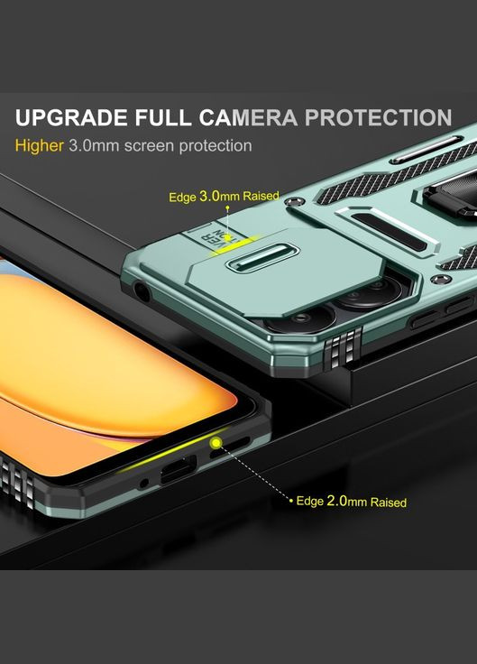 Ударостійкий чохол Camshield Army Ring для Xiaomi Redmi Note 13 Pro 4G / Poco M6 Pro 4G Epik (338599024)