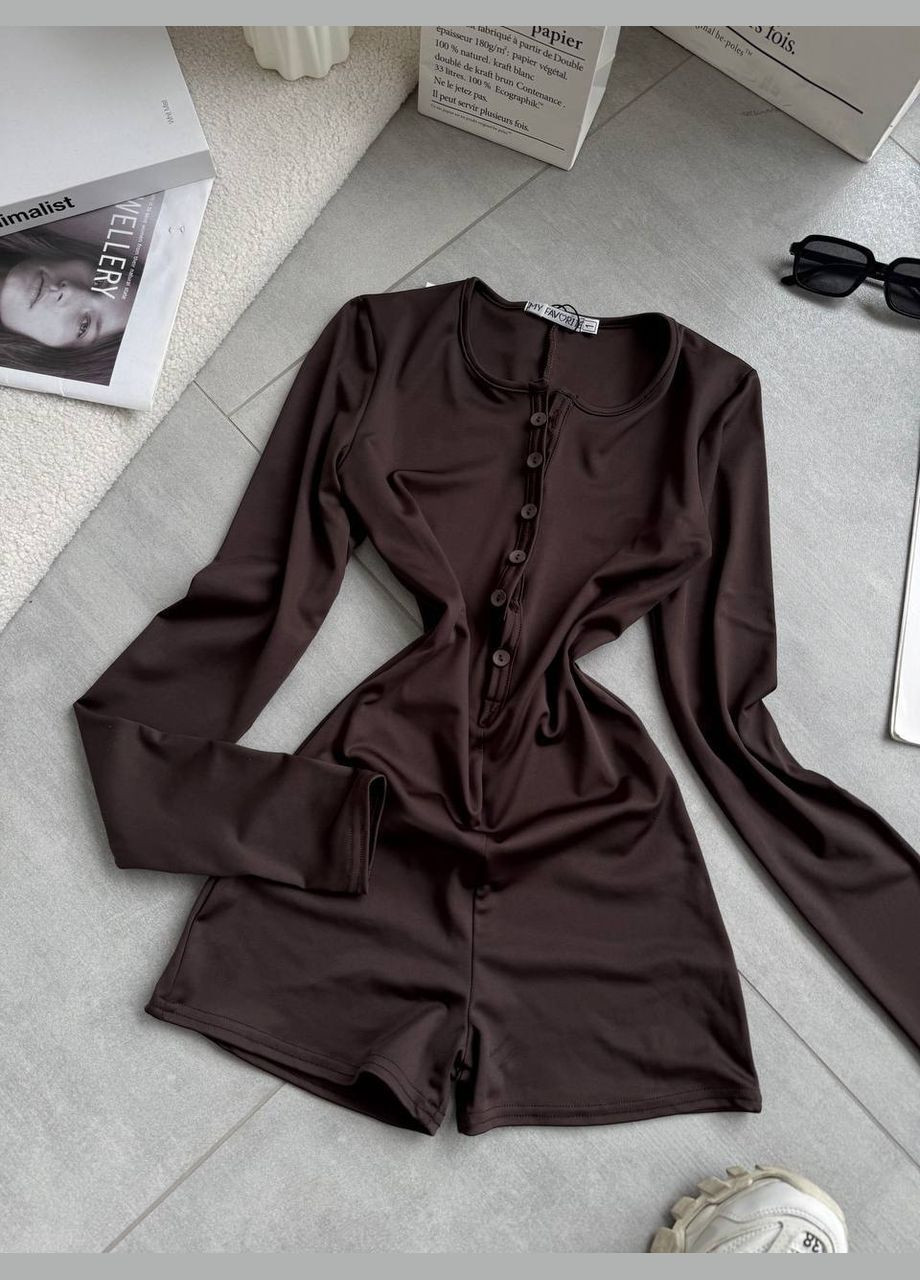 Комбинезон Soho комбинезон-шорты тёмно-коричневый