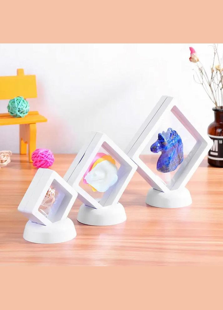 Рамка для предметов и фотографий 11 см белая (AH0033_3) No Brand (315922542)