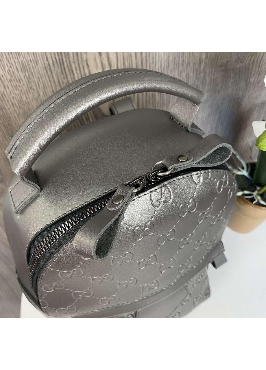 Жіночий міні рюкзачок Салатовий із ПУ шкіри міської для прогулянок та повсякденного використання рюкзак ProDobro (363136277)